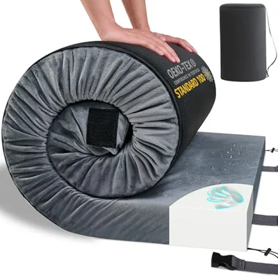 3-inch memory foam camping pad, Grey